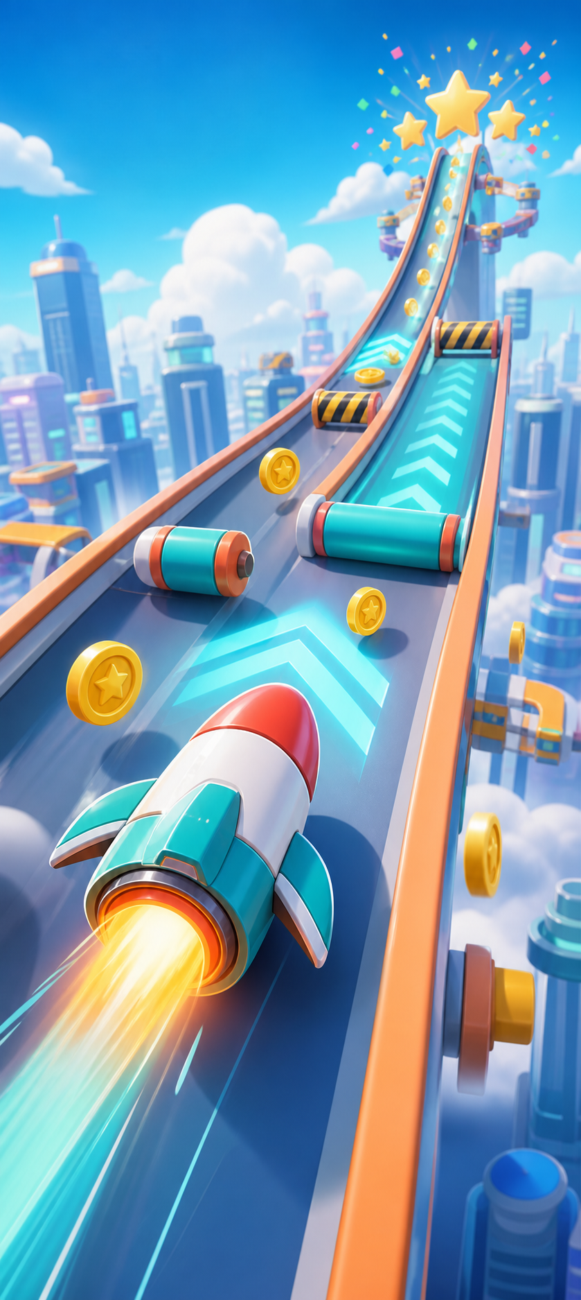 Rocket Dash Run game art